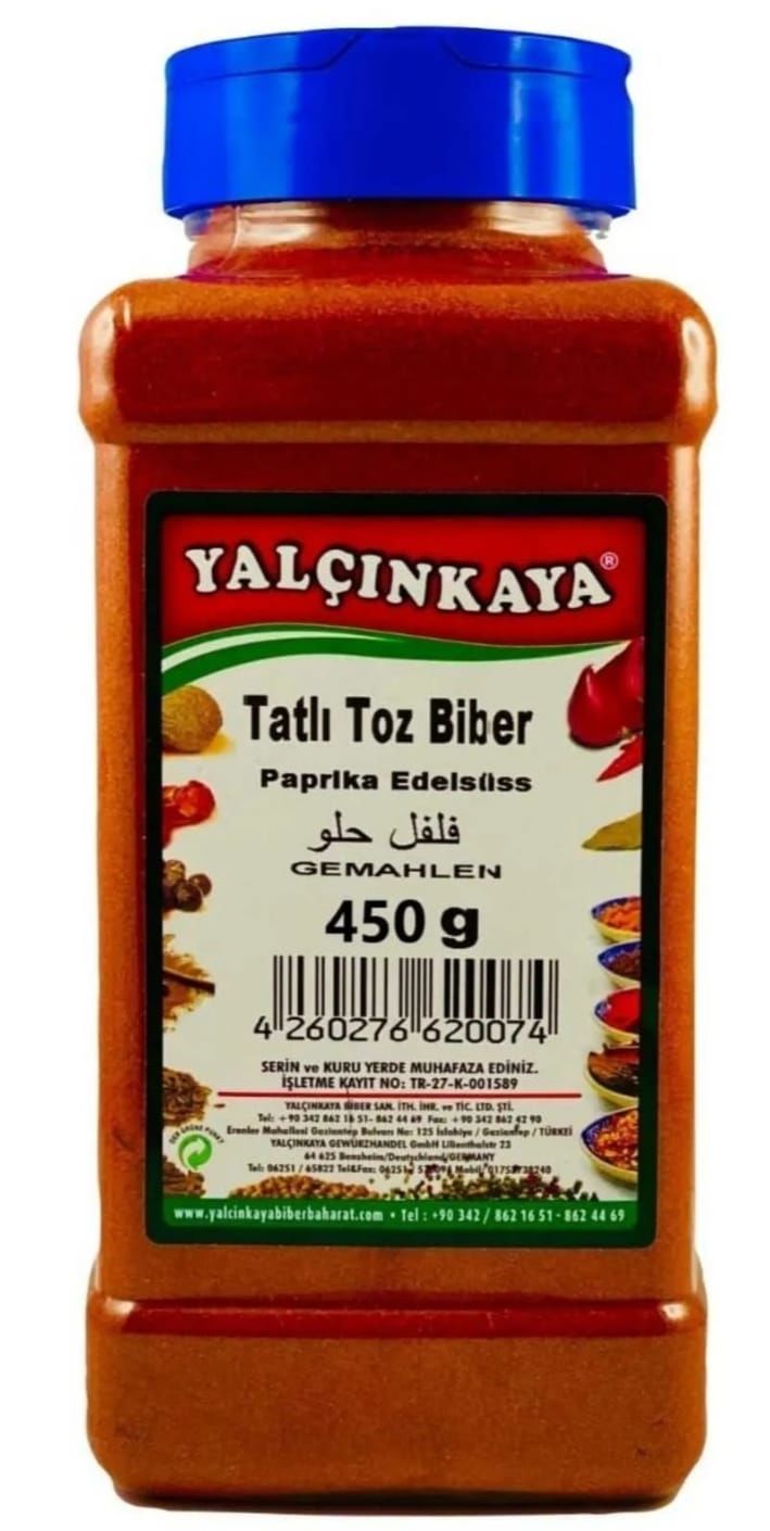 TATLI TOZ BİBER 450GR